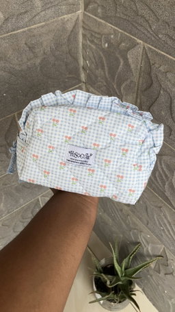 Trousse coquette carreaux 