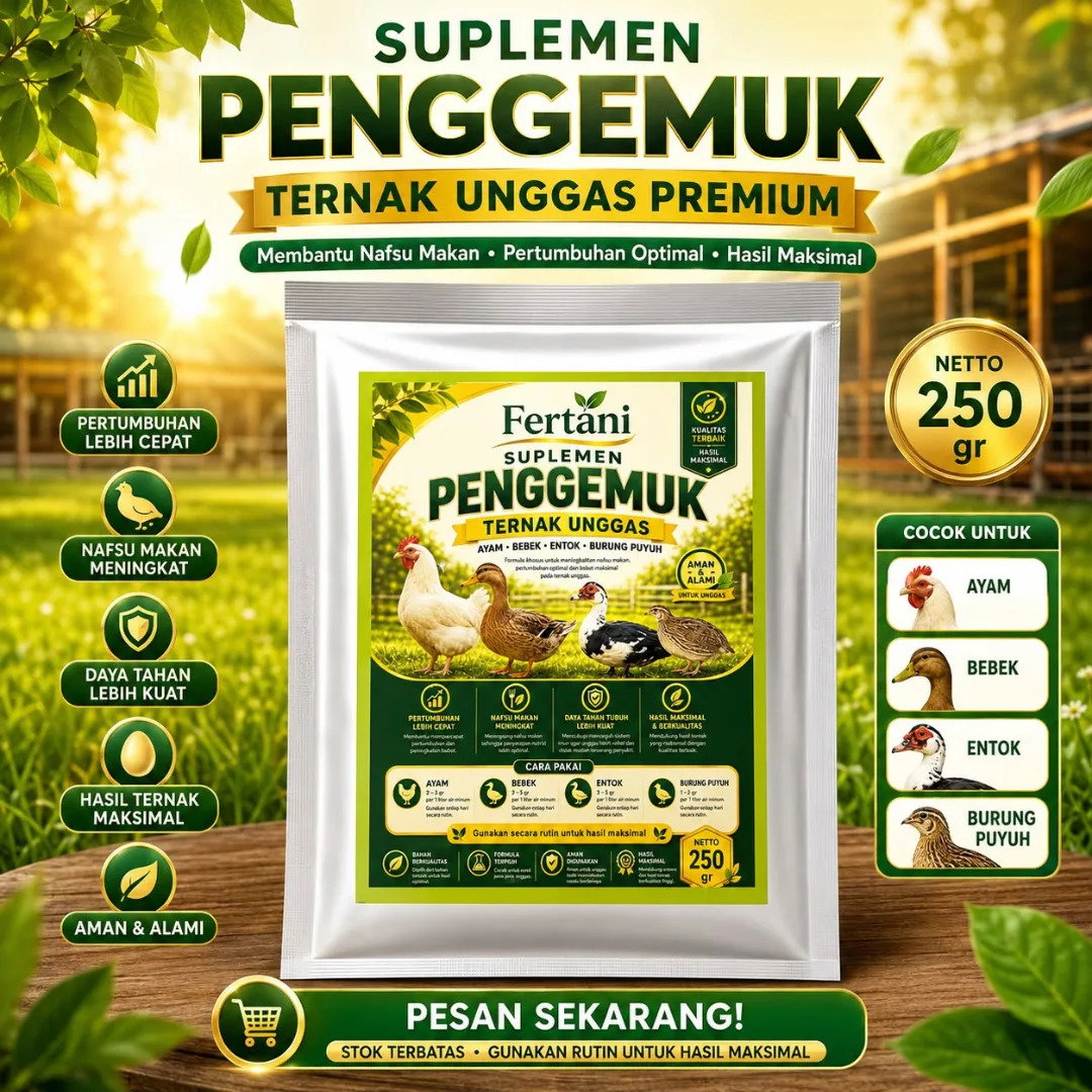 Suplemen Penggemuk Ternak Unggas 250 Gram