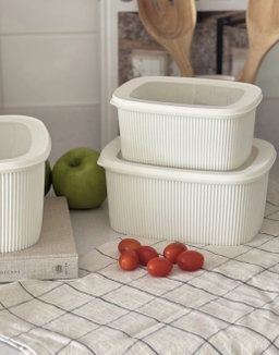 3-Piece Ribbed Bowl Set