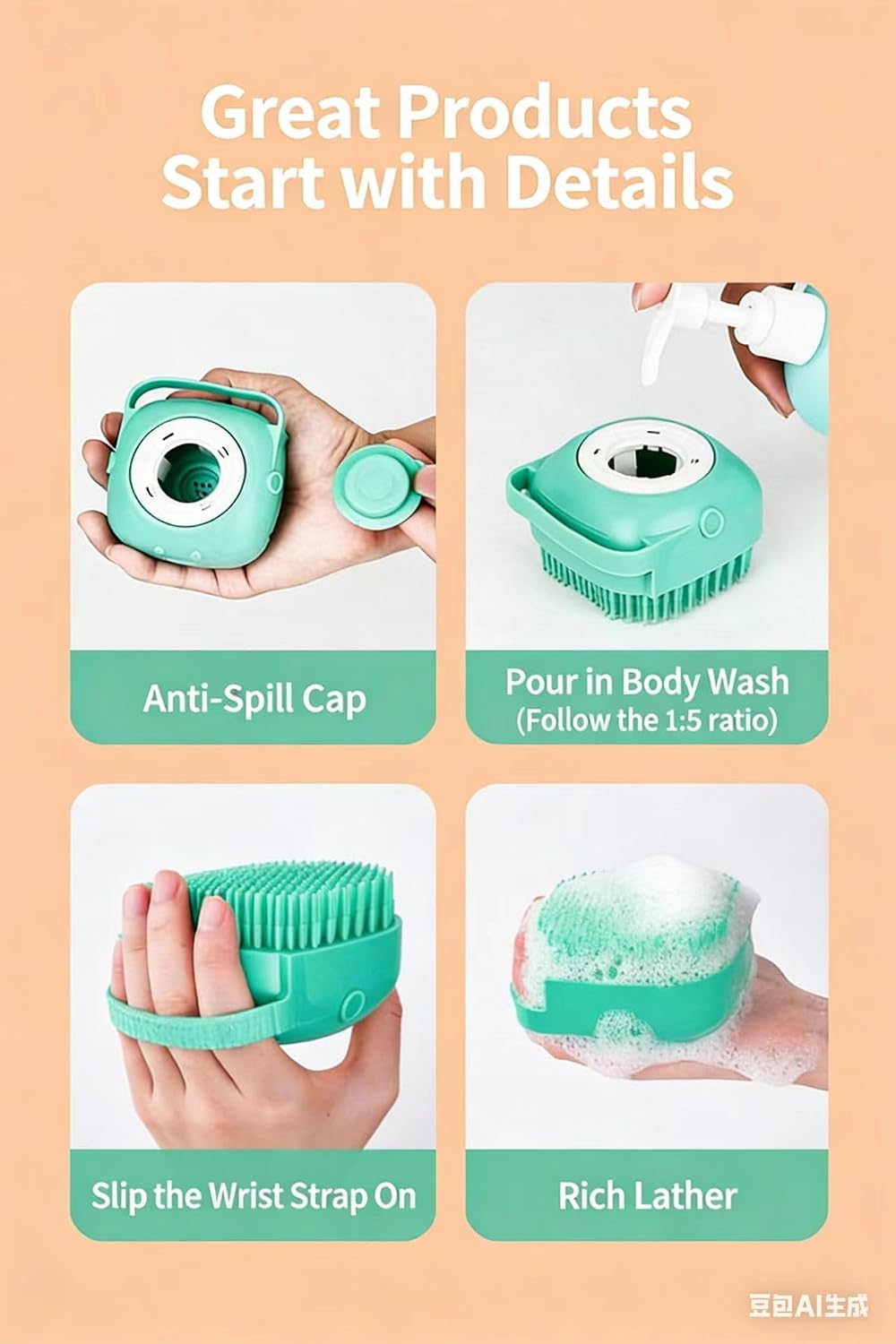 Silicone Massage Bath Brush_2