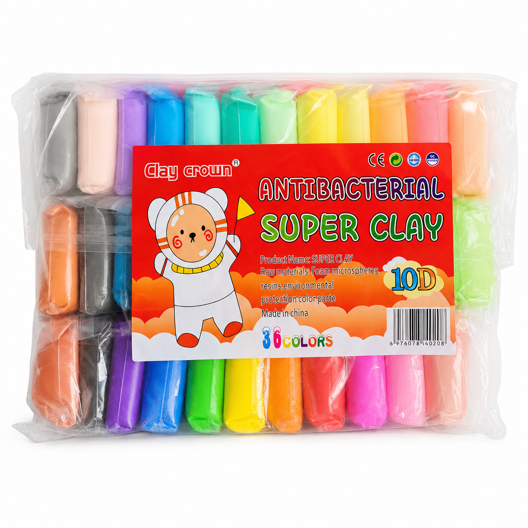 36-Colour Soft Modelling Clay Set