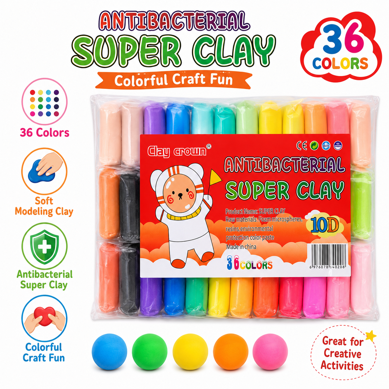 36-Colour Soft Modelling Clay Set_1