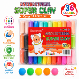 36-Colour Soft Modelling Clay Set