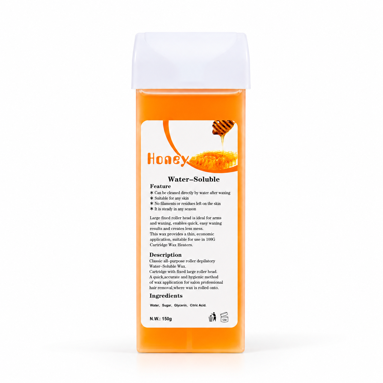 Water-Soluble Roll-On Wax Cartridge – 150g_2