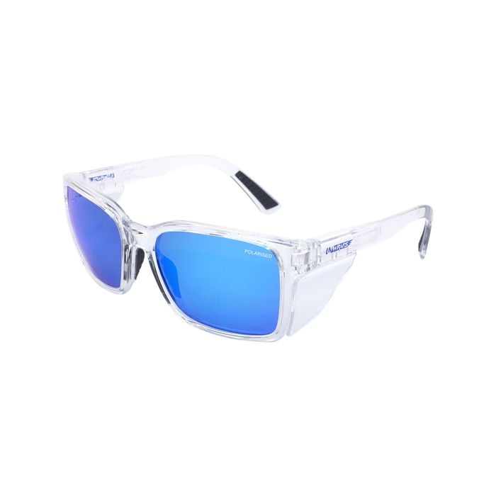 Blue Mirror Polarised Safety Glasses_0