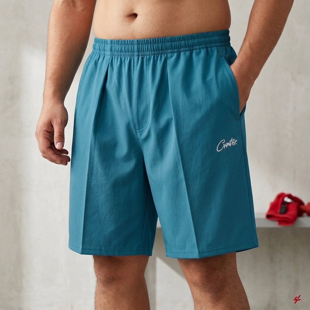 Sports Half-Pant for Men | Big Size | Sky Blue_2