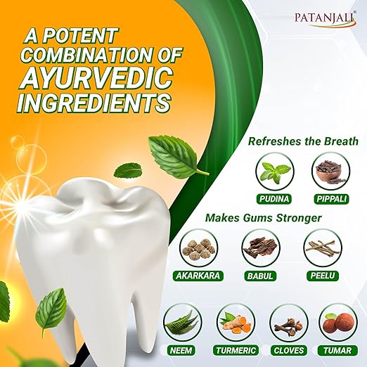 Patanjali Dant Kanti Toothpaste | FREE FLEXI TOOTHBRUSH | 200g + 1N ToothBrush _2