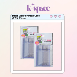 Daiso Clear Storage Case (6*9.5*2.7cm)