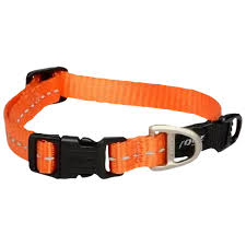 ROGZ- CLASSIC DOG COLLAR LARGE - ORANGE