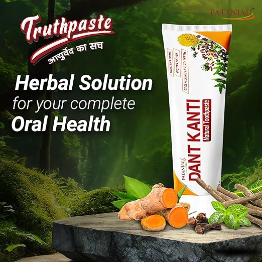 Patanjali Dant Kanti | Free Carbon HD Toothbrush | 200g +100g + Carbon HD Toothbrush_3
