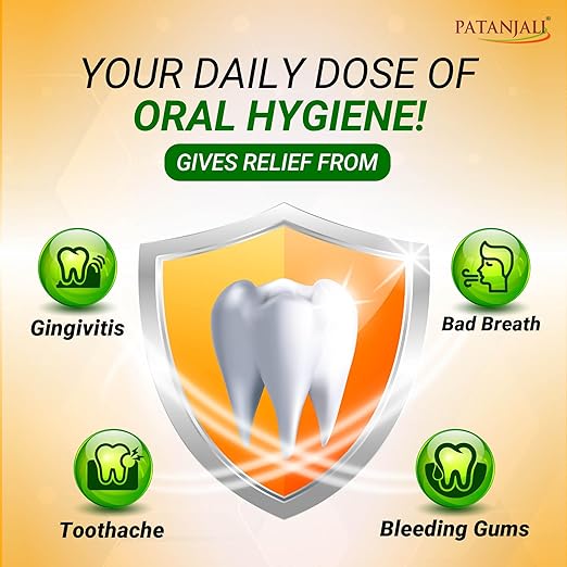 Patanjali Dant Kanti | Free Carbon HD Toothbrush | 200g +100g + Carbon HD Toothbrush_1