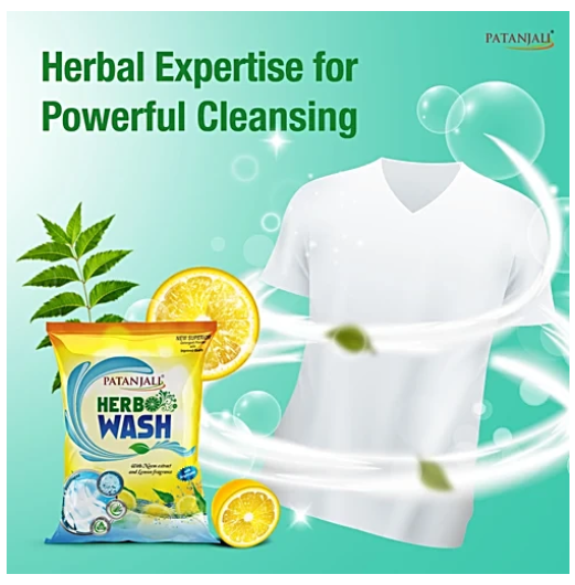 Patanjali Herbo Wash Detergent Powder - 900 g_4