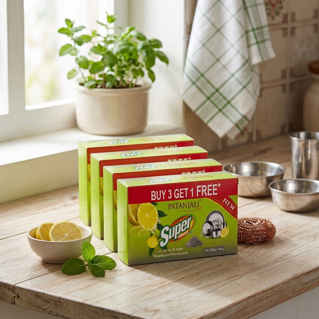 Patanjali Super Dishwash Bar (BUY 3 GET 1 FREE)_2