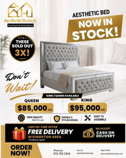 Aesthetic bed frame - King / Queen 
