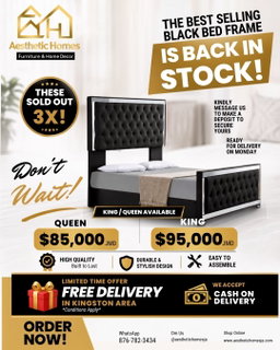 Aesthetic bed frame - King / Queen 