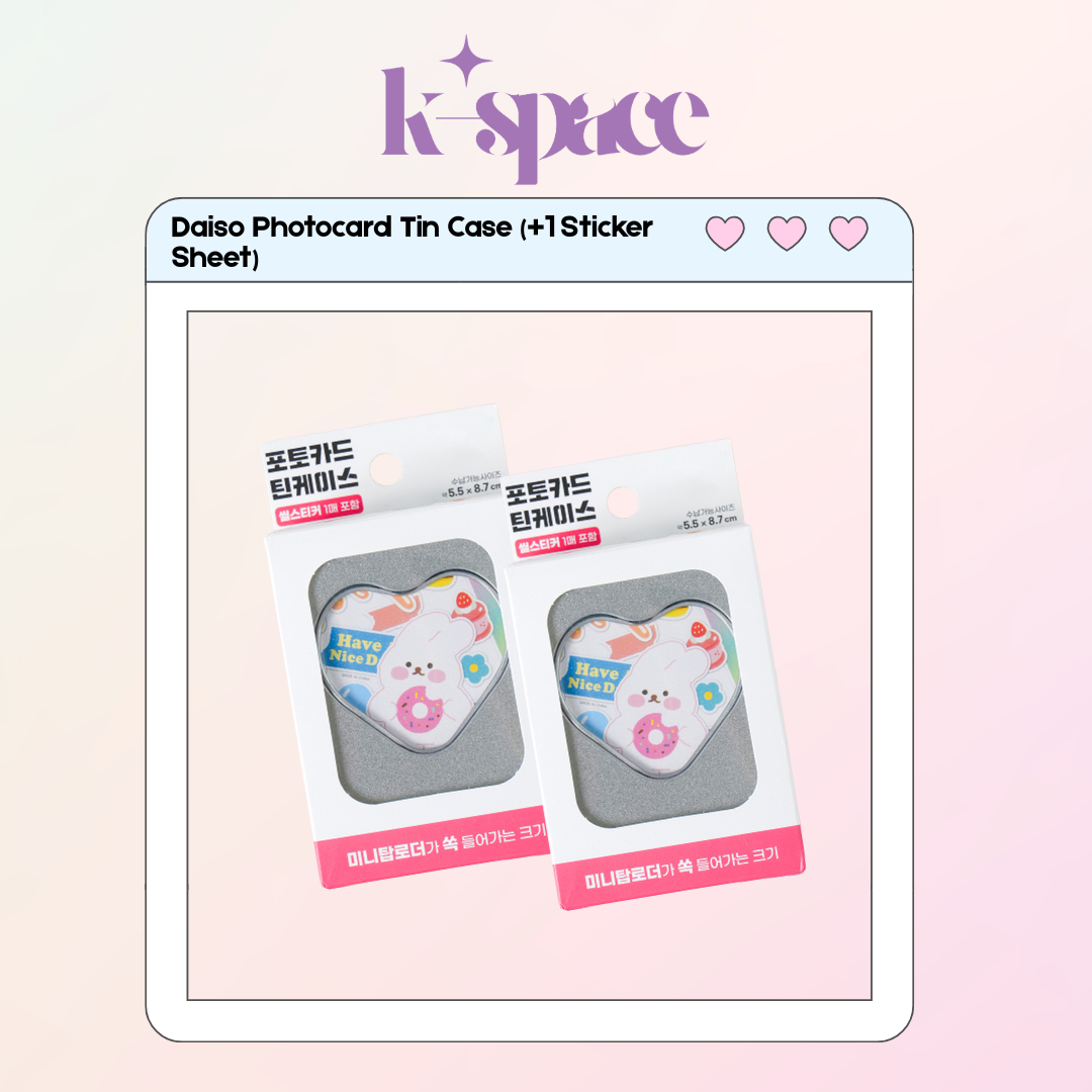 Daiso Photocard Tin Case (+1 sticker sheet)_0