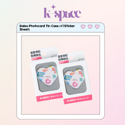 Daiso Photocard Tin Case (+1 sticker sheet)