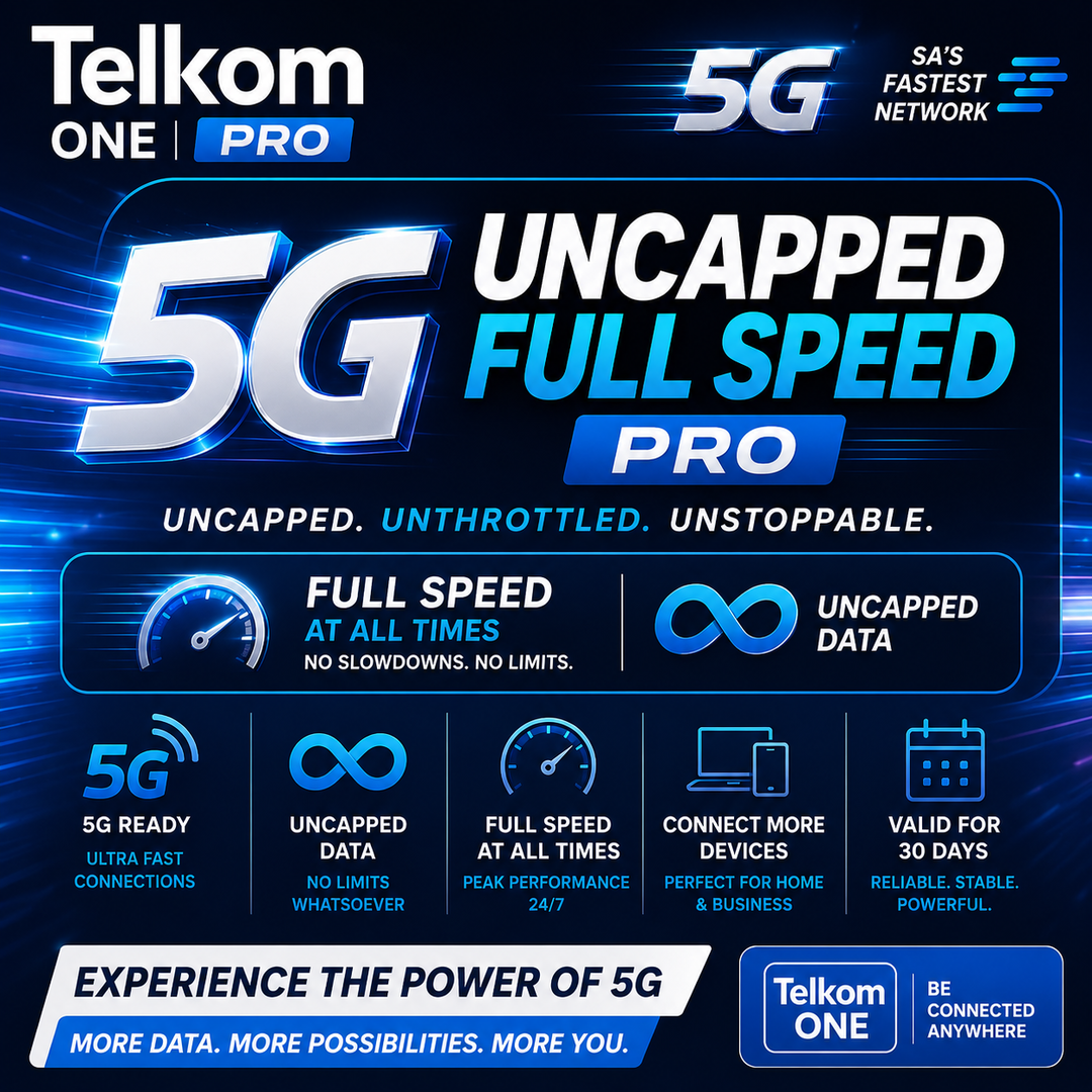 Uncapped Full Speed 5G Network 