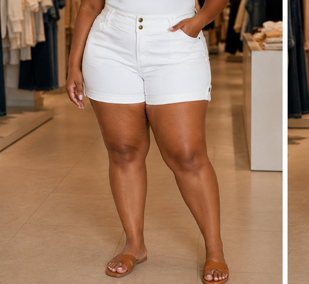 One 5 One Plus Size Female Shorts L