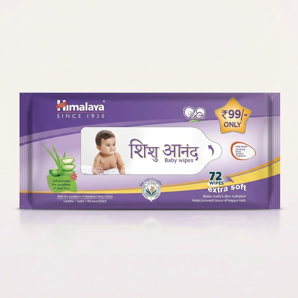 Himalaya Shishu Anand | Baby Wipes | 72 Wipes | Aloe Vera_1