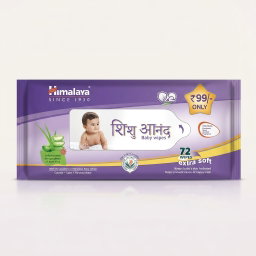 Himalaya Shishu Anand | Baby Wipes | 72 Wipes | Aloe Vera