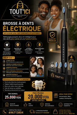 Brosse a dent électrique avec Station de charge 