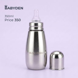 Babyden Stainless Steel Baby Feeding Bottle | 350ml
