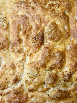 Plain Focaccia (with herbs and flaky salt)
