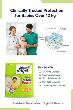 Little Angel Baby Diaper Pants 