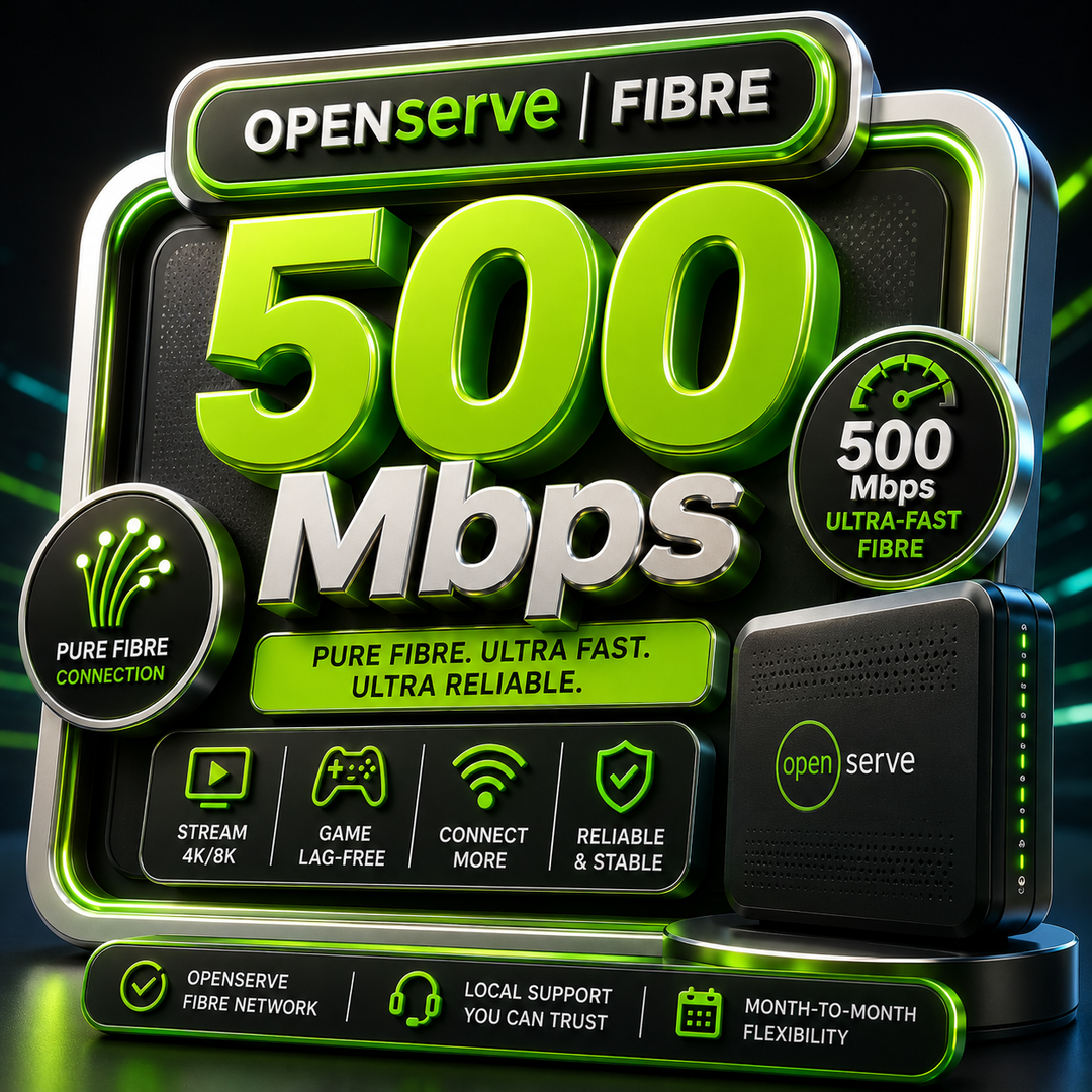 500Mbps Uncapped and unshaped Premiumfibre