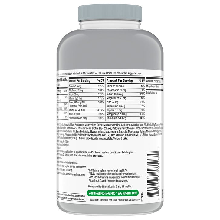 Centrum Silver Adults 50+ Multivitamin, 325 Tablets(Exp:02/2028)_1