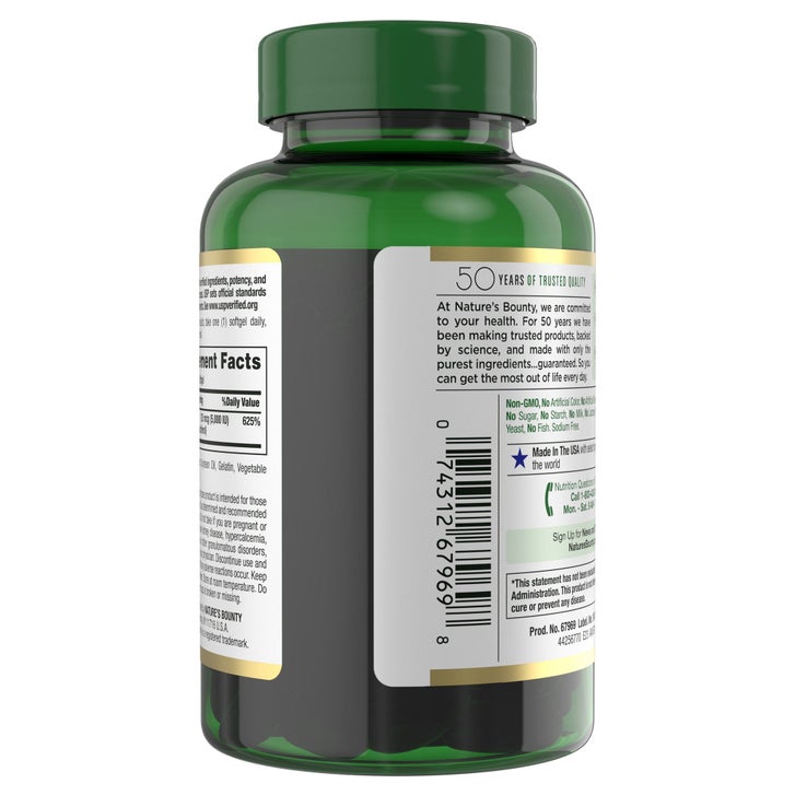 Nature's Bounty Vitamin D3 125 mcg, 400 Softgels(Exp:08/2028)_2