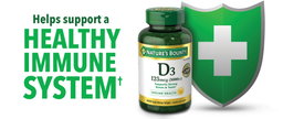 Nature's Bounty Vitamin D3 125 mcg, 400 Softgels(Exp:08/2028)