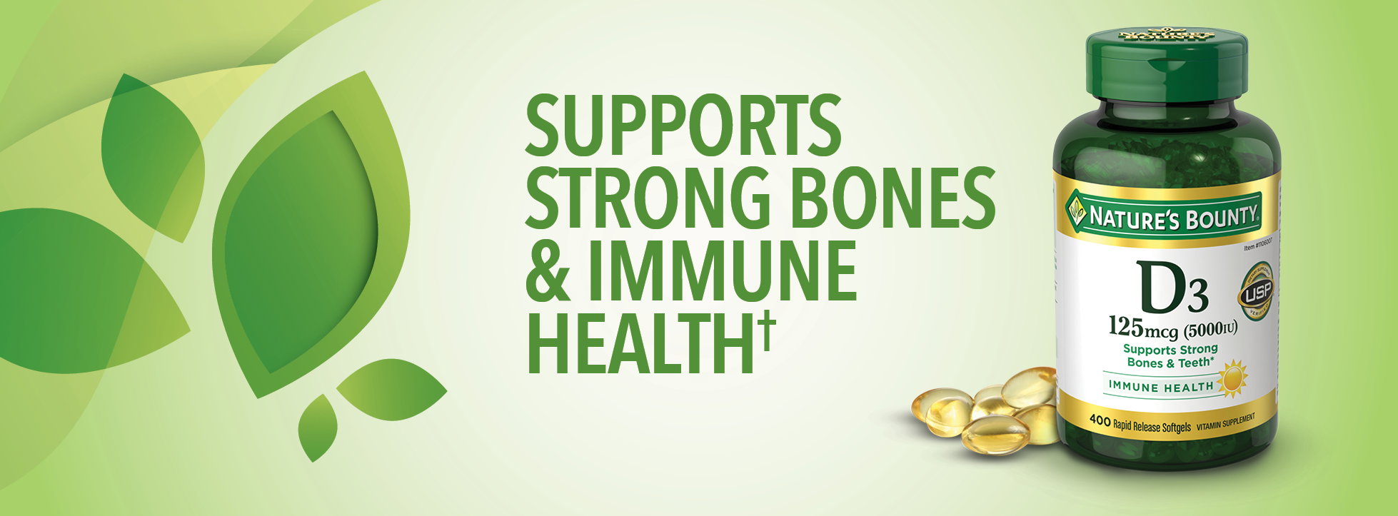 Nature's Bounty Vitamin D3 125 mcg, 400 Softgels(Exp:08/2028)_5