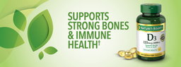 Nature's Bounty Vitamin D3 125 mcg, 400 Softgels(Exp:08/2028)