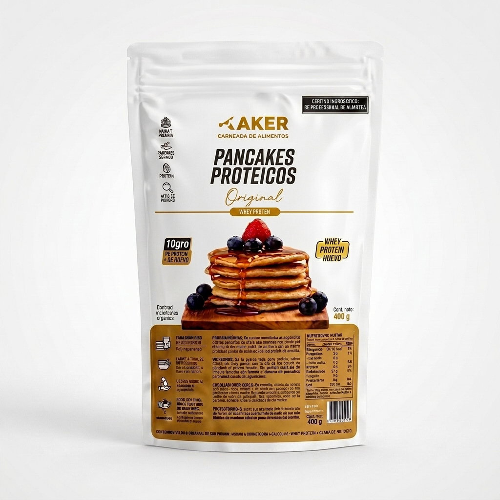 Pancakes Proteícos Aker - Whey Proteín + Clara De Huevo