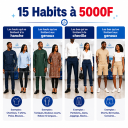 15 Hauts et Bas Femme/Homme