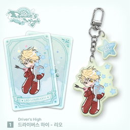 Monthly Star Sign  - Aquarius Acrylic Keyring Drivers High