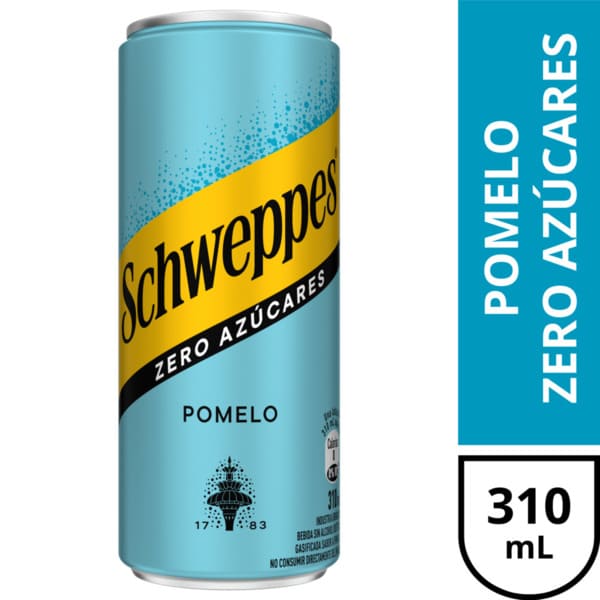 Schweppes pomelo zero azúcares LATA 310ml