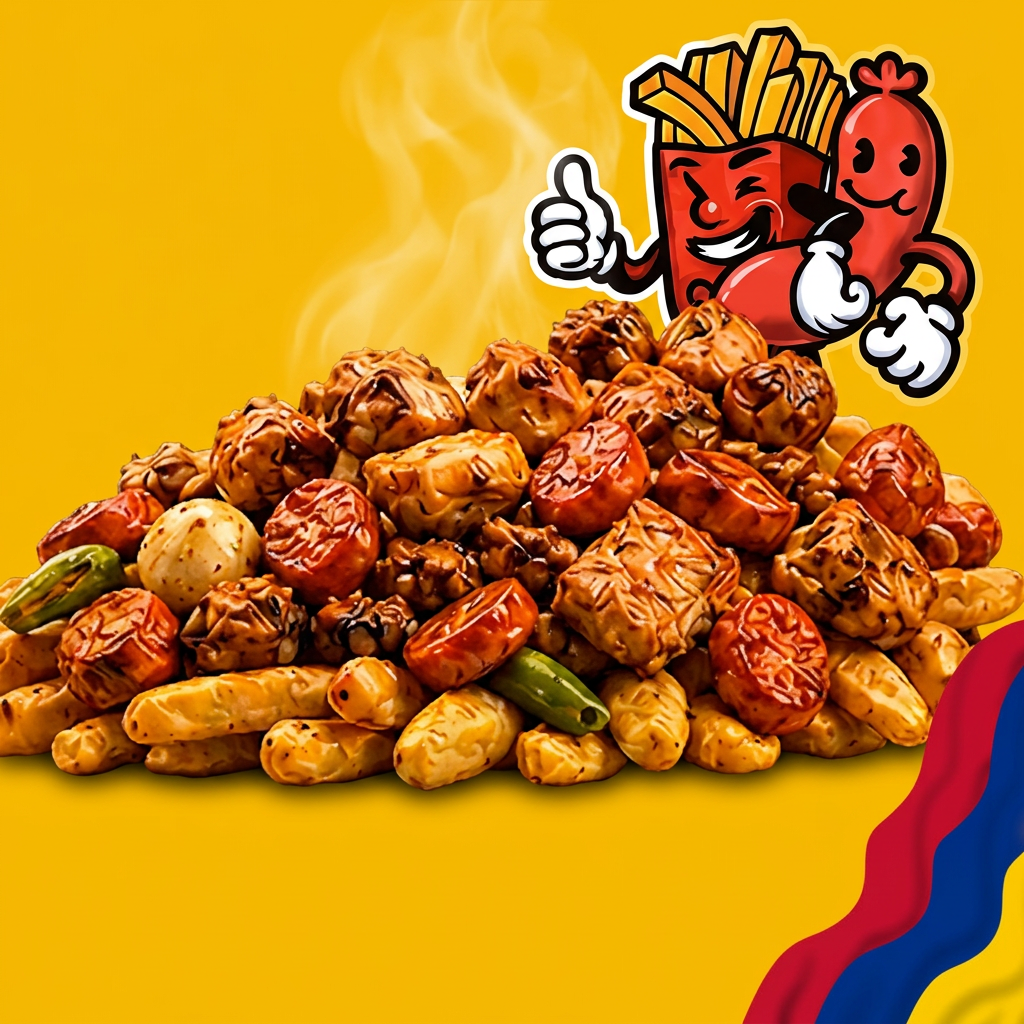 Salchipapa Chicharrón