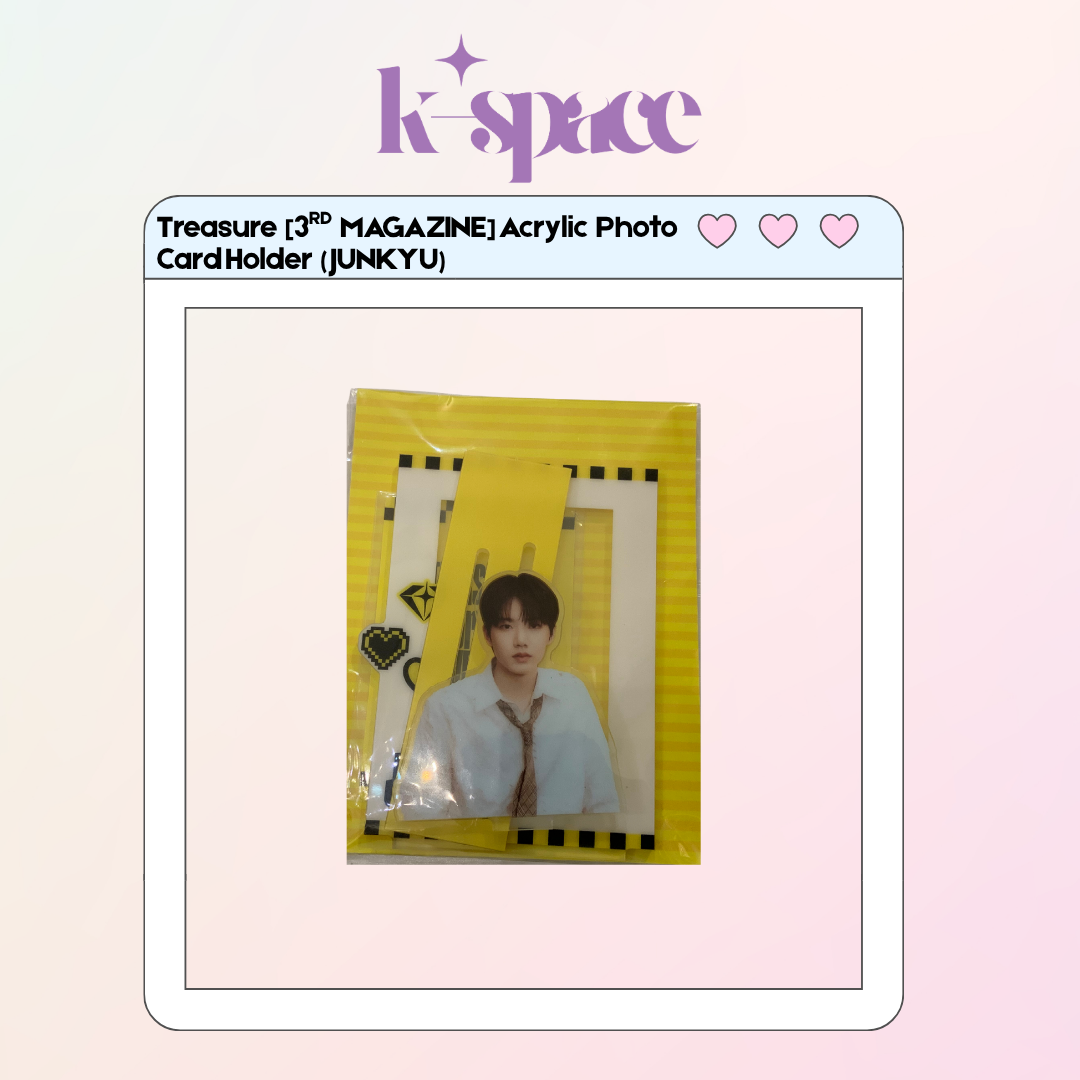 TREASURE [3rdMAGAZINE] Acrylic Photo Card Holder_JUNKYU