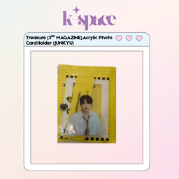 TREASURE [3rdMAGAZINE] Acrylic Photo Card Holder_JUNKYU
