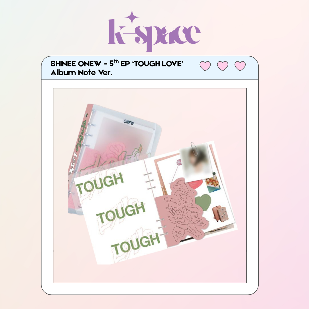 SHINEE ONEW - 5th EP ‘Tough Love’ Album (Note Ver.)