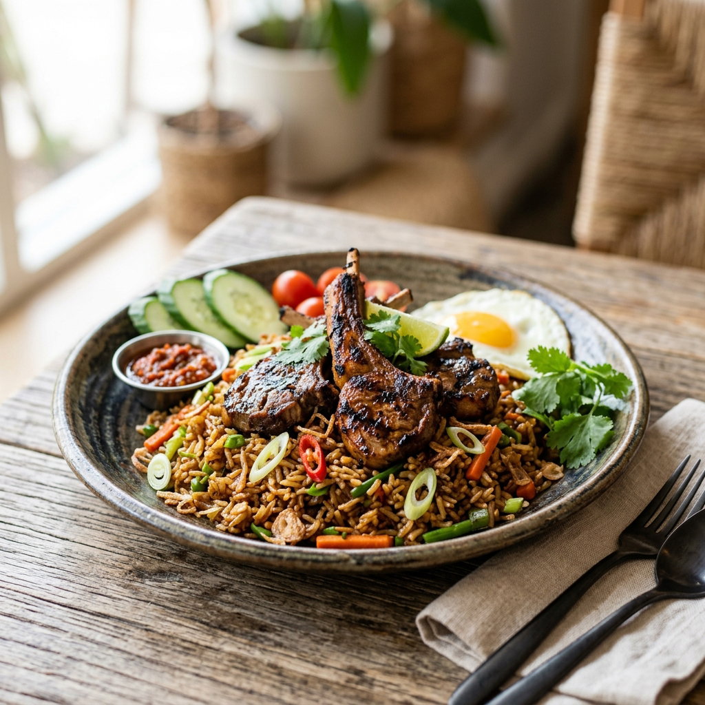NASI GORENG LAMB GRILL