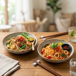 MIHUN GORENG KAMPUNG,MIHUN GORENG TOM YAM