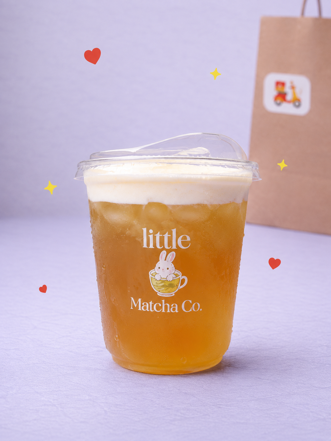 Honey Green Tea With Salted Cheese Cream _0