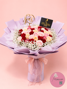 50 Mix Roses Bouquet 