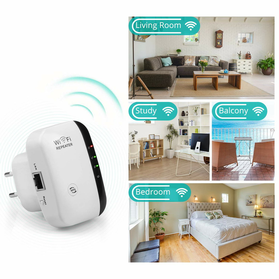 Repetidor / Amplificador de Señal Wi-Fi 300 Mbps