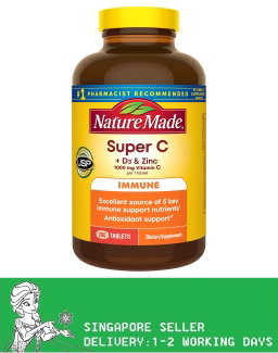 Nature Made Super C with Vitamin D3 and Zinc, 200 Tablets(Exp:12/2027)