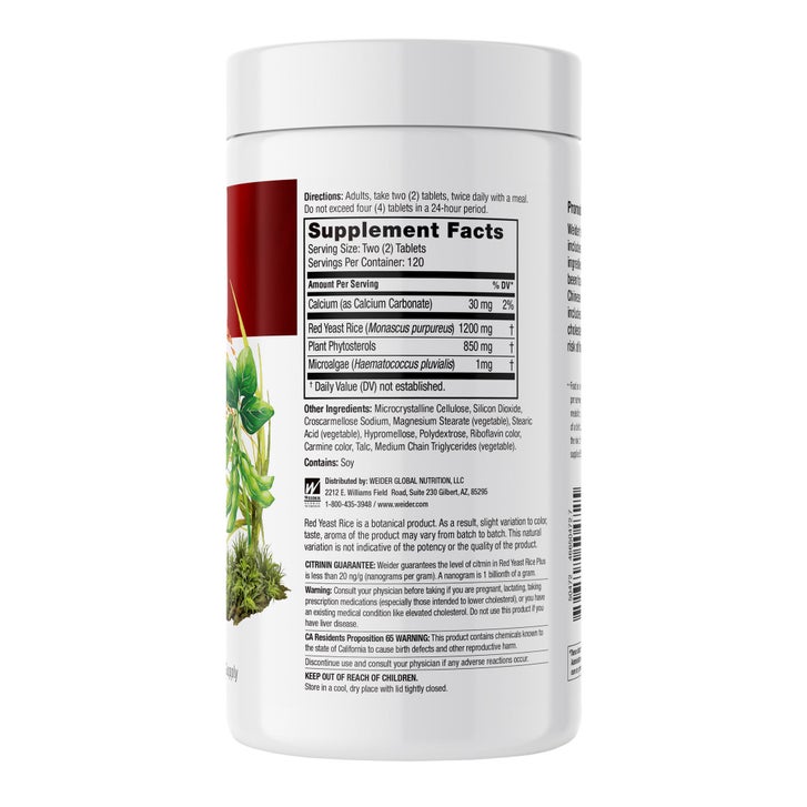 Weider Red Yeast Rice Plus 1200 mg, 240 Tablets(Exp:03/2029)_1